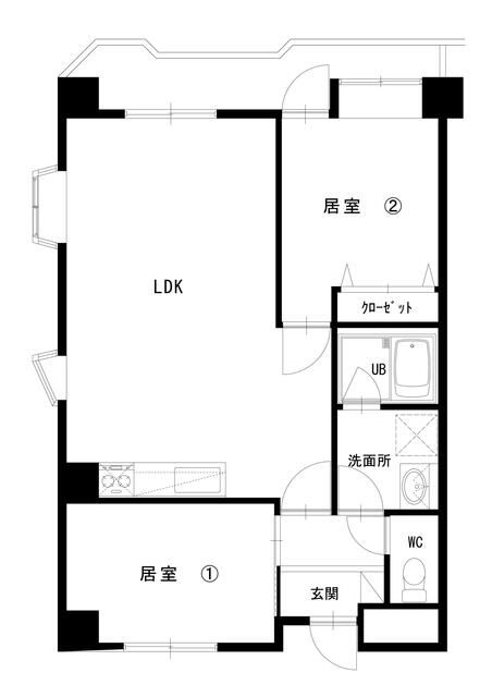 スマイルコート本厚木 404号室 間取り