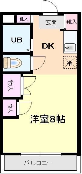 サウスバレイハイツ 203号室 間取り