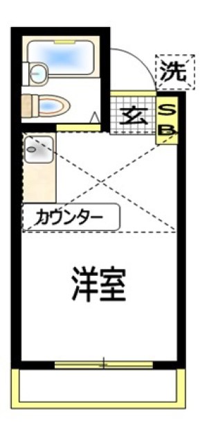 ドルチェ神保 102号室 間取り
