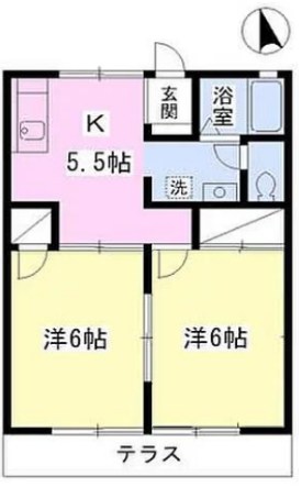 パレーシャルアスカ 101号室 間取り