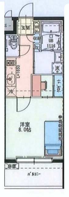 ＵＬＹＳＳＥＳ 503号室 間取り