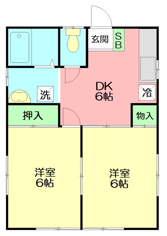 谷亀ハウス 間取り