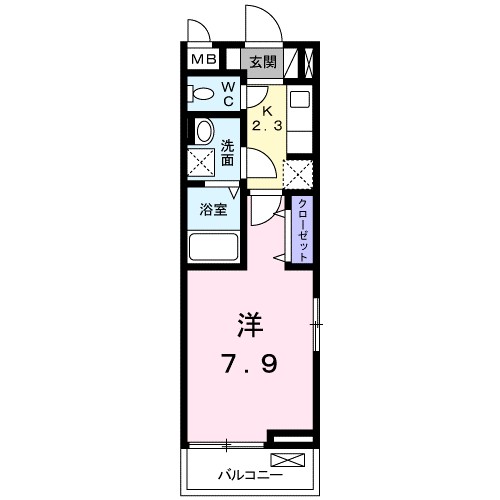 ヴィラ　花水木 301号室 間取り