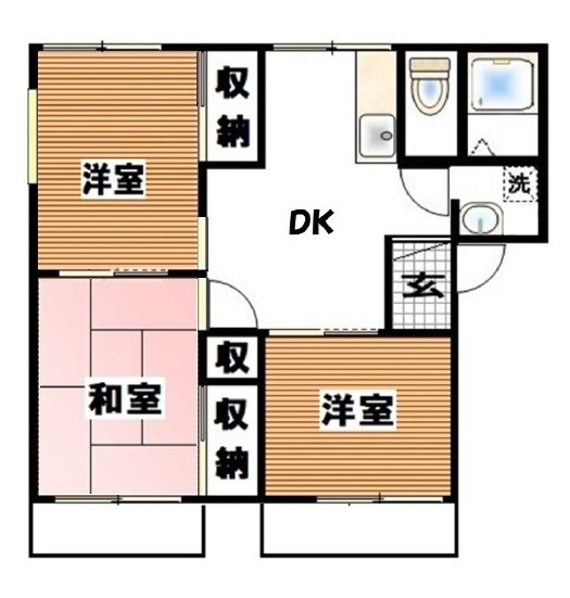 ドエルゴールド 201号室 間取り