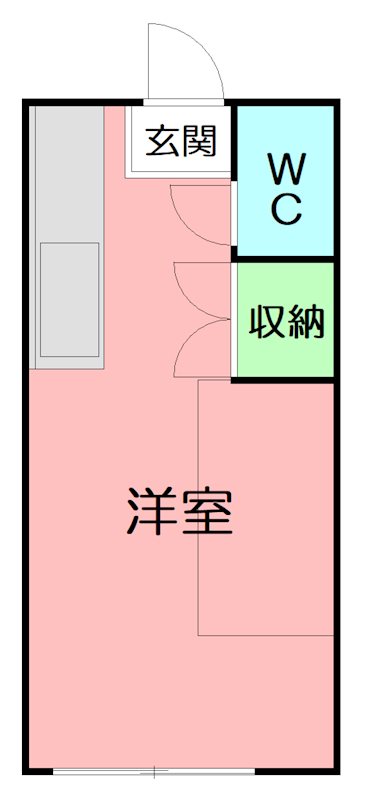 新富士見荘 205号室 間取り