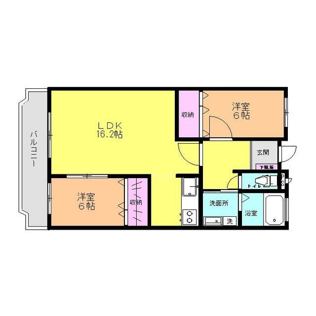 マンション東 303号室 間取り