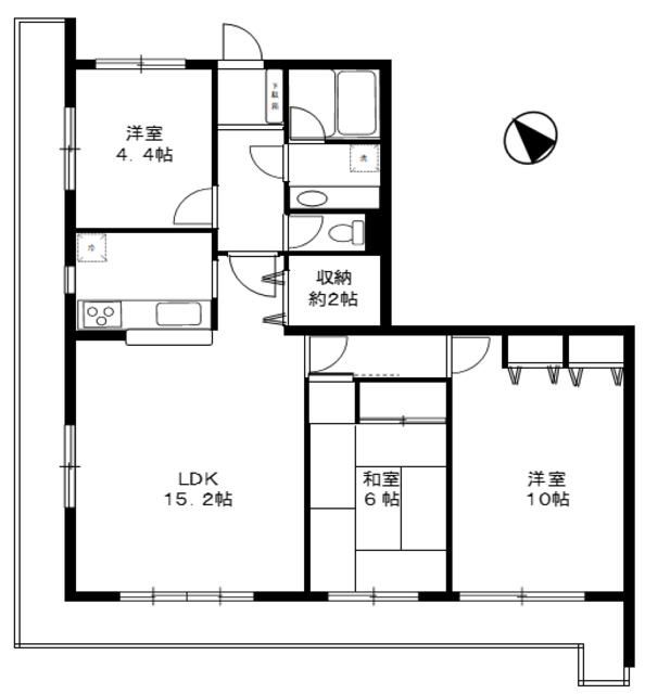 ダイアパレス湘南ヒルズ二宮 503号室 間取り