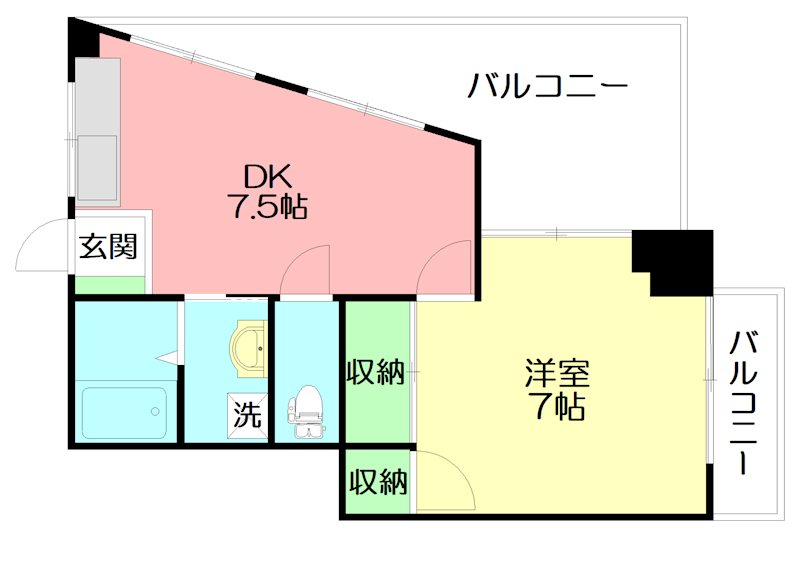 ウィンビュ桜ヶ丘 401号室 間取り