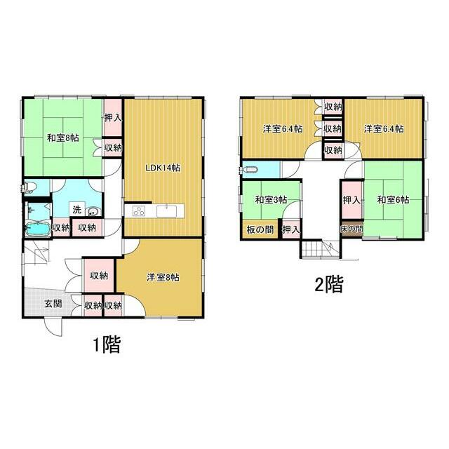 中田南短期専用貸家 間取り