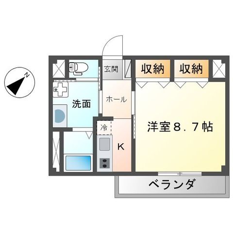 レガシープレイス片瀬 302号室 間取り
