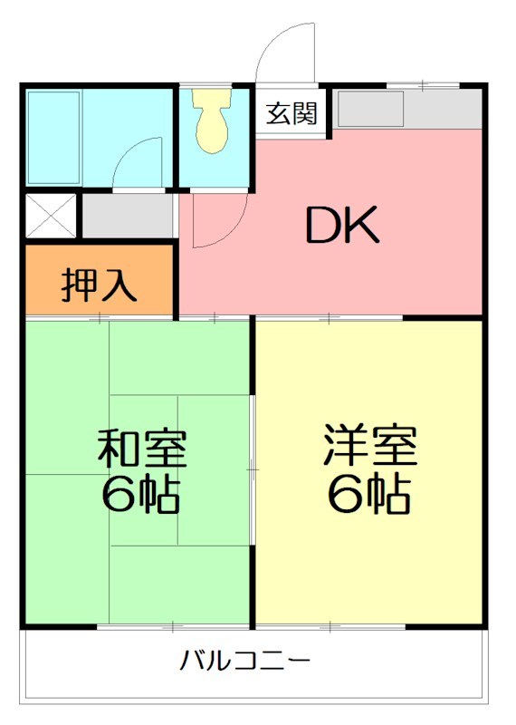 第6匠優ビル 103号室 間取り