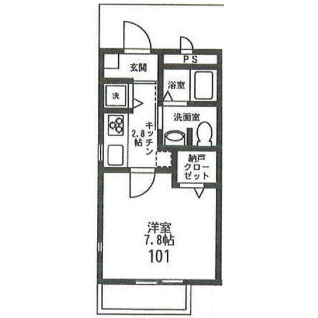 Ｒ（アール） 101号室 間取り