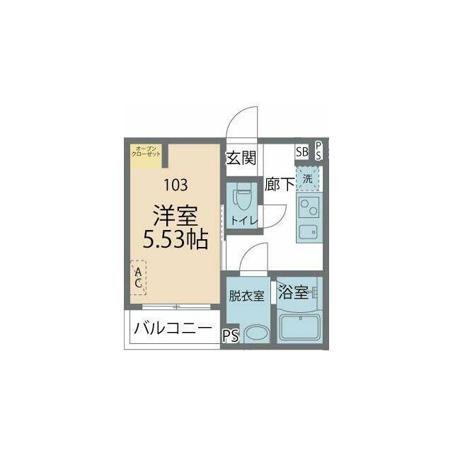 カインドネス厚木旭町Ｓｏｕｔｈ 103号室 間取り