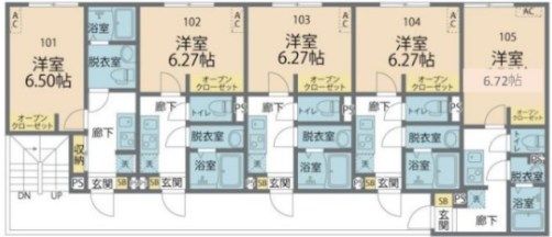 カインドネス厚木旭町Ｎｏｒｔｈ 105号室 間取り