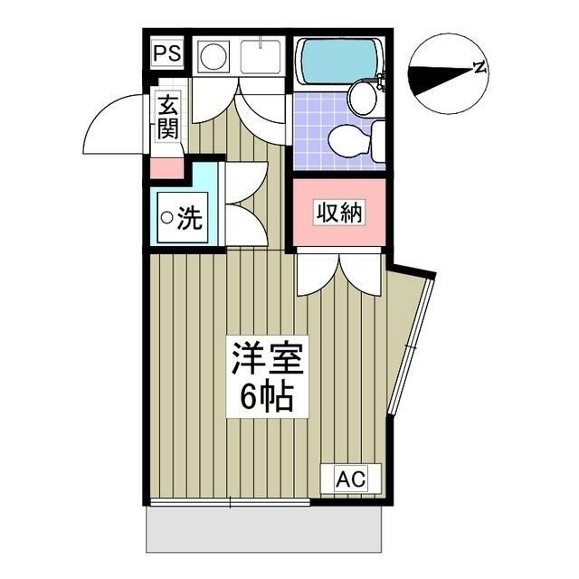 フローラルコートⅡ 104号室 間取り