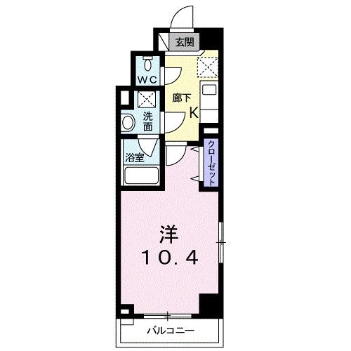 ブライトハーモニー 304号室 間取り