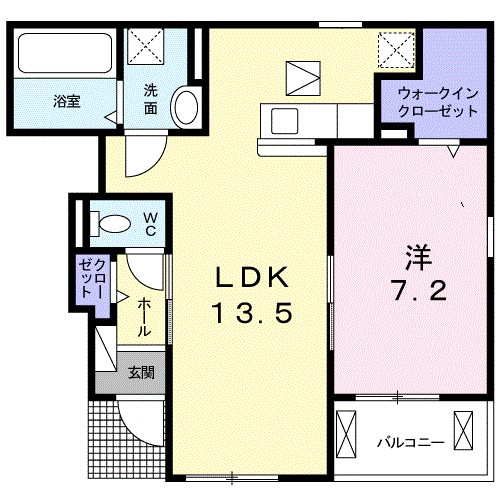 イデアルⅡ 103号室 間取り