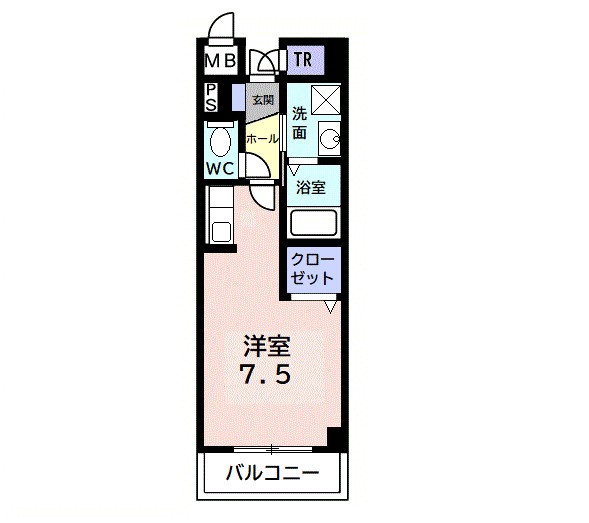 グロリアス 305号室 間取り