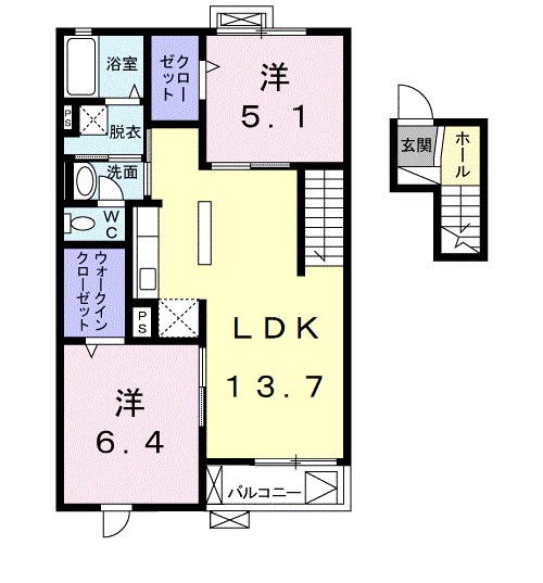 ライルヴィラ 403号室 間取り