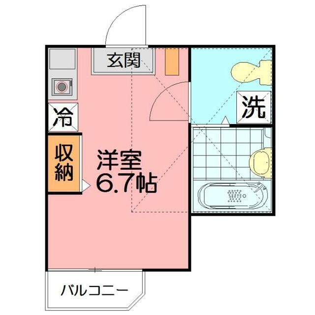 アザレア湘南 203号室 間取り
