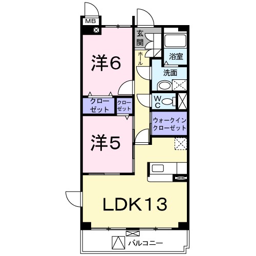 パラッツオ 304号室 間取り