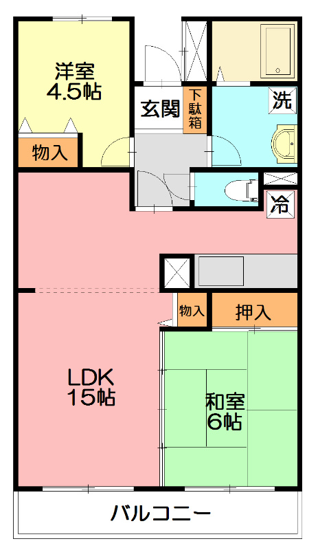 Bellevue壱番館 309号室 間取り