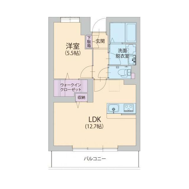 レグルス湘南 202号室 間取り