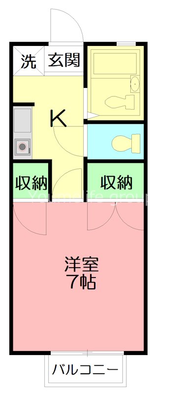 ハイムS 206号室 間取り