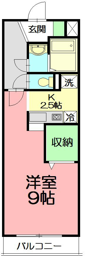 ヴィラペンディーオ  306号室 間取り