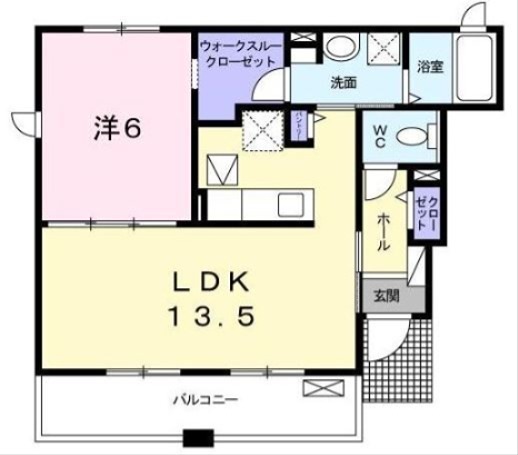 アティオン 101号室 間取り