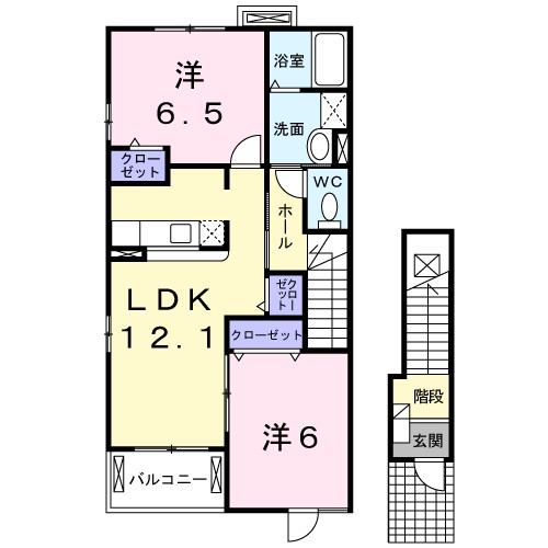 ベル　ヒルズ 201号室 間取り
