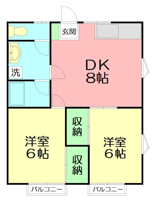 一の崎ハウス 101号室 間取り