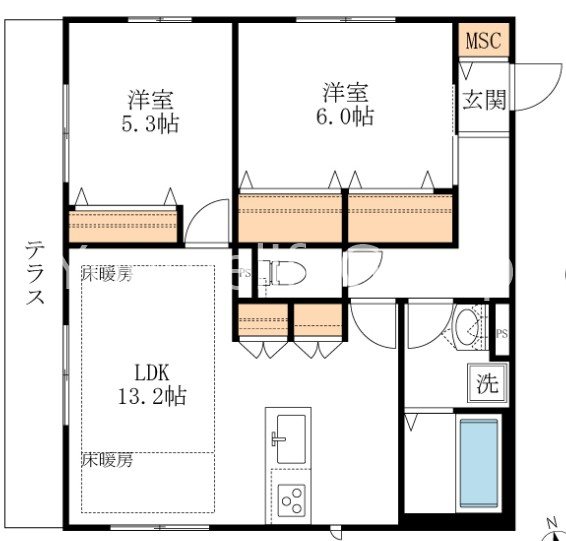 レジデンス　ｆ 102号室 間取り