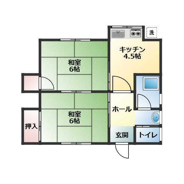 飯山アパート 101号室 間取り