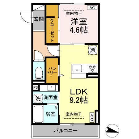 レンブランサ湘南台 301号室 間取り