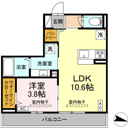 レンブランサ湘南台 302号室 間取り