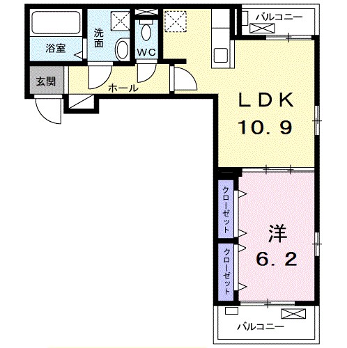 フラン湘南 203号室 間取り