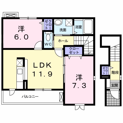 ブルーム　ガーデン 203号室 間取り