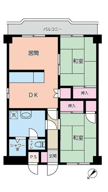 レジデンスイシハン 403号室 間取り