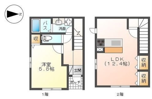 コンフォール 105号室 間取り