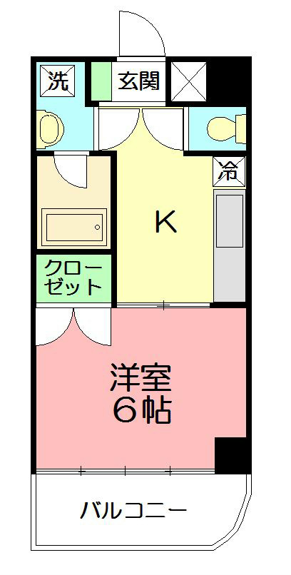カサハラビル藤沢Ⅱ 605号室 間取り