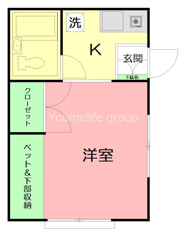 セイワハイツ 203号室 間取り