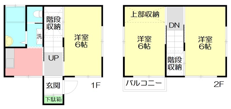 厚木市温水貸家 間取り