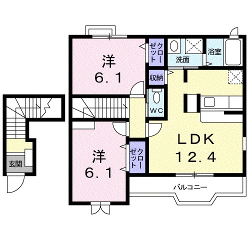 ボア　ソルチ 201号室 間取り