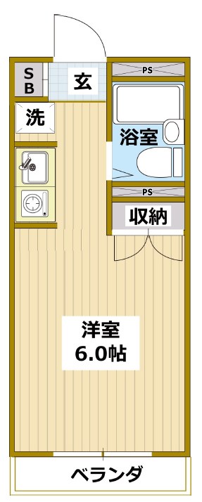 秦野パークアベニュー　B棟 101号室 間取り