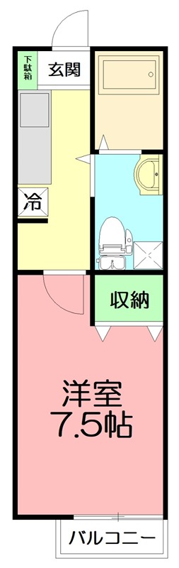 Ｌ・スタイリオ小田原 102号室 間取り