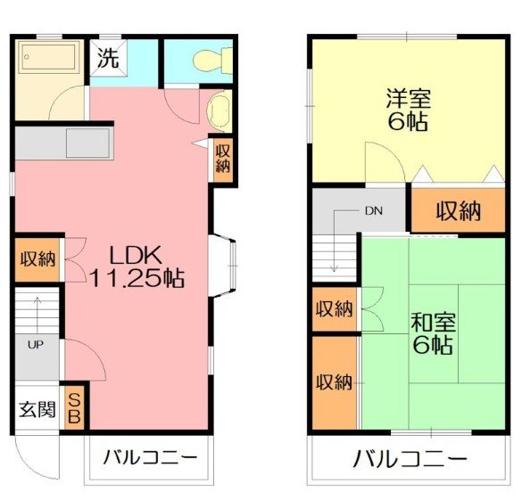 シャトレコリーヌＢ 103号室 間取り