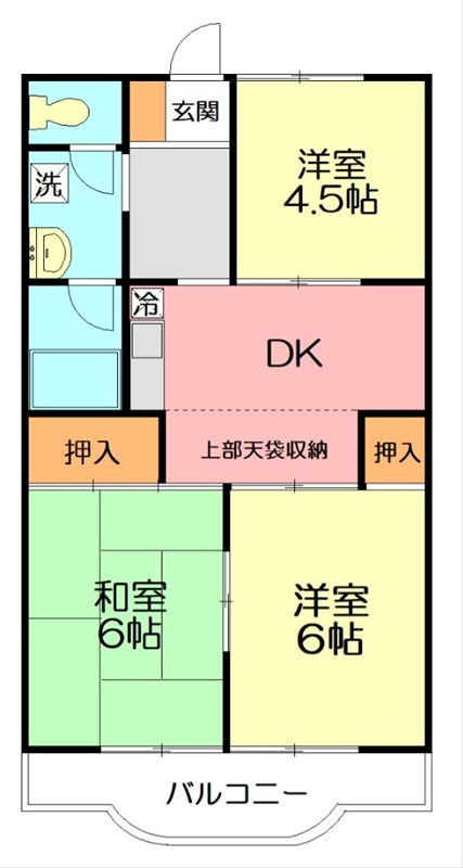 ドミール湘南 203号室 間取り