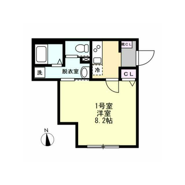 ベイルーム本厚木旭町 101号室 間取り