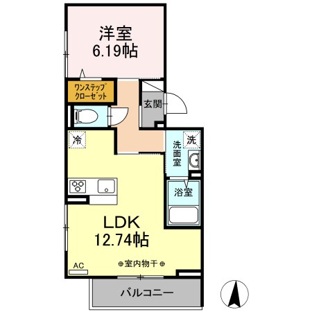 マーリエⅠ 202号室 間取り